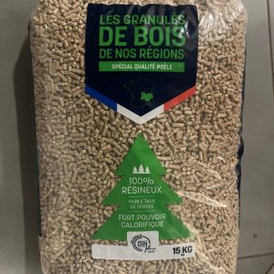 Palette Granulés de Bois de nos Régions — 72 sacs × 15 kgs
